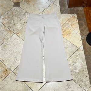 Light Beige Wide Leg Dress Pants